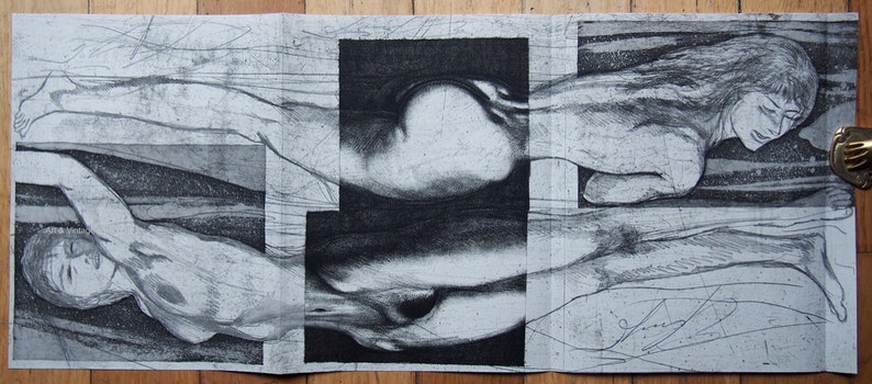 Ernst Fuchs Original Limited edition etching /& Aquatint 1967