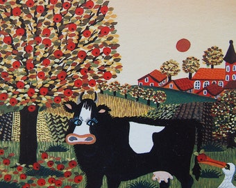 マーリーズ・アッセル - 直筆サイン入りリトグラフ 1983 - Etsy 日本