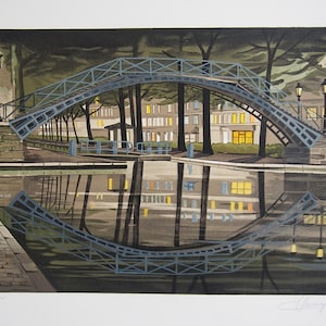 Jean-Luc Lecoindre Vintage Print - Original Lithograph 1980&#39;s