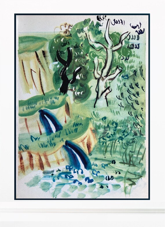 RAOUL DUFY - Lithograph 1950 - Etsy