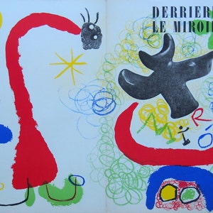 Joan Miró - Original Colour Lithograph 1950, Derriere le Miroir, Limited edition Print, Original lithograph