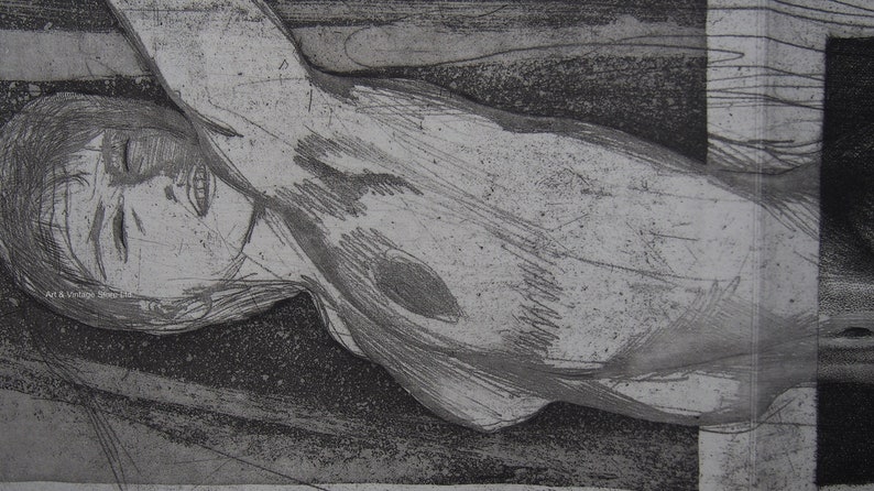 Ernst Fuchs Original Limited edition etching /& Aquatint 1967