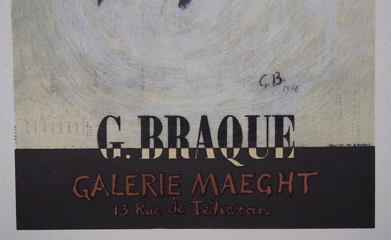 Georges Braque \u2013 Original Lithograph 1959