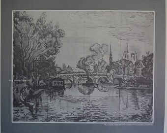 Paul Signac - Póster de artista original de la década de 1980