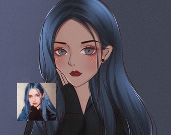 Anime Portrait Etsy