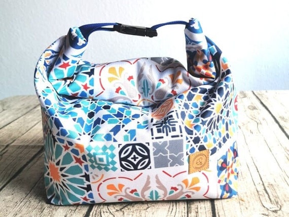 Reusable Lunch Bag for Women, Washable Portuguese Design Lunch Tote,  Eco-friendly Lunch Bag, Lunch Organizer, Lunch Accessories 