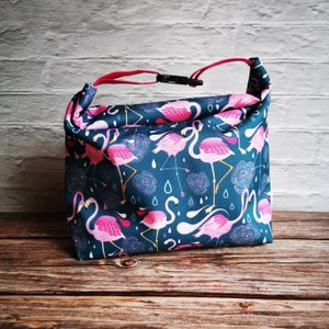 Flamingo Insulated Lunch Bag | Functional Cooler Tote for Kids or Adults | Perfect for school, work, picnics