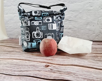 Lunch bag for kids, small lunch bag, sandwich bag, mini lunch bag, breakfast bag, lunch tote, reusable lunch bag, washable food bag