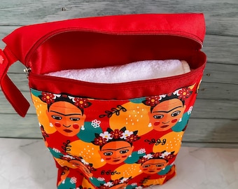 Borsa impermeabile Frida, borsa da spiaggia, borsa per l'asilo nido impermeabile, borsa per il costume da bagno