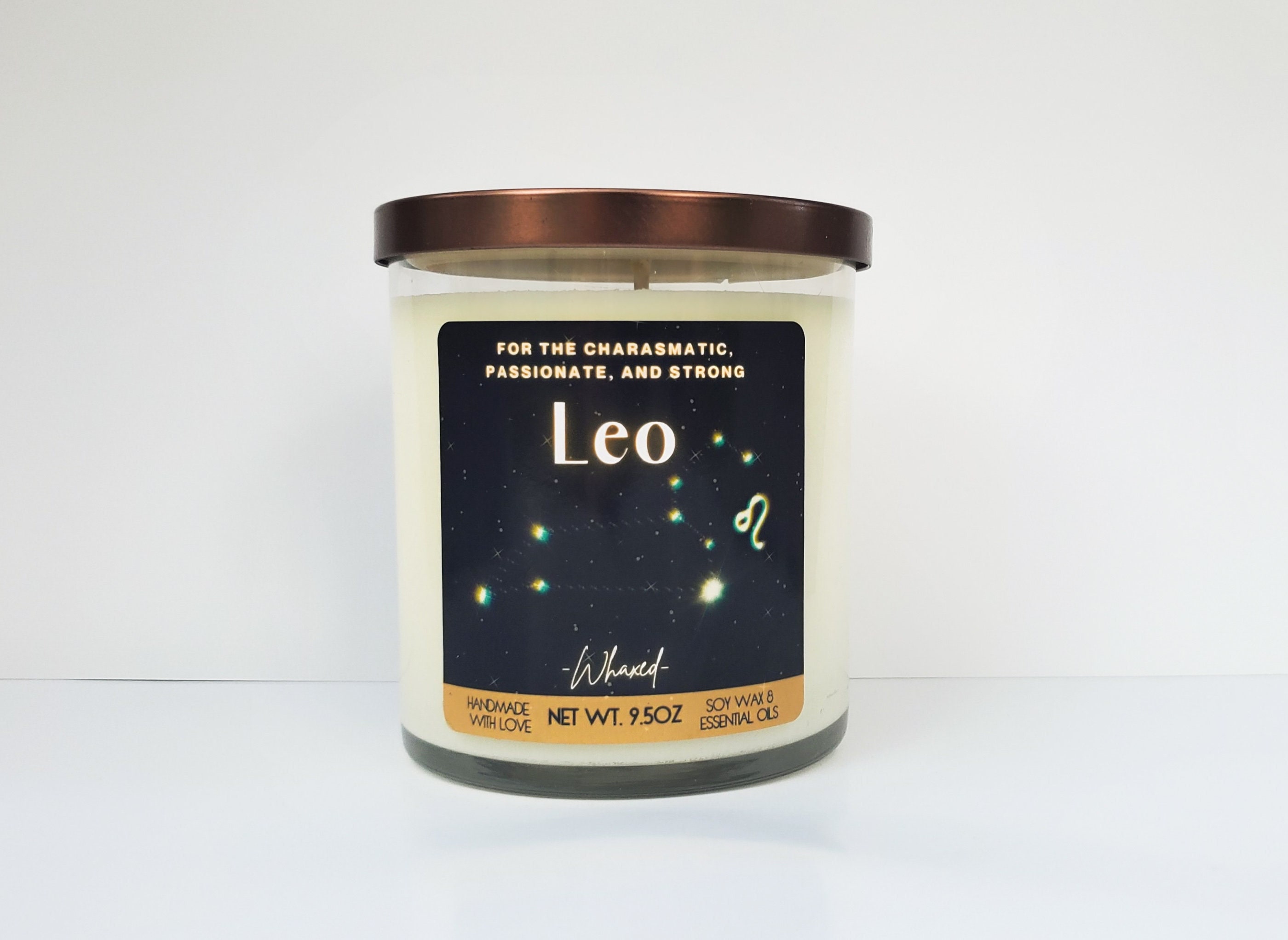 Leo Candle Zodiac Edition Handmade Aromatherapy Candle Etsy UK