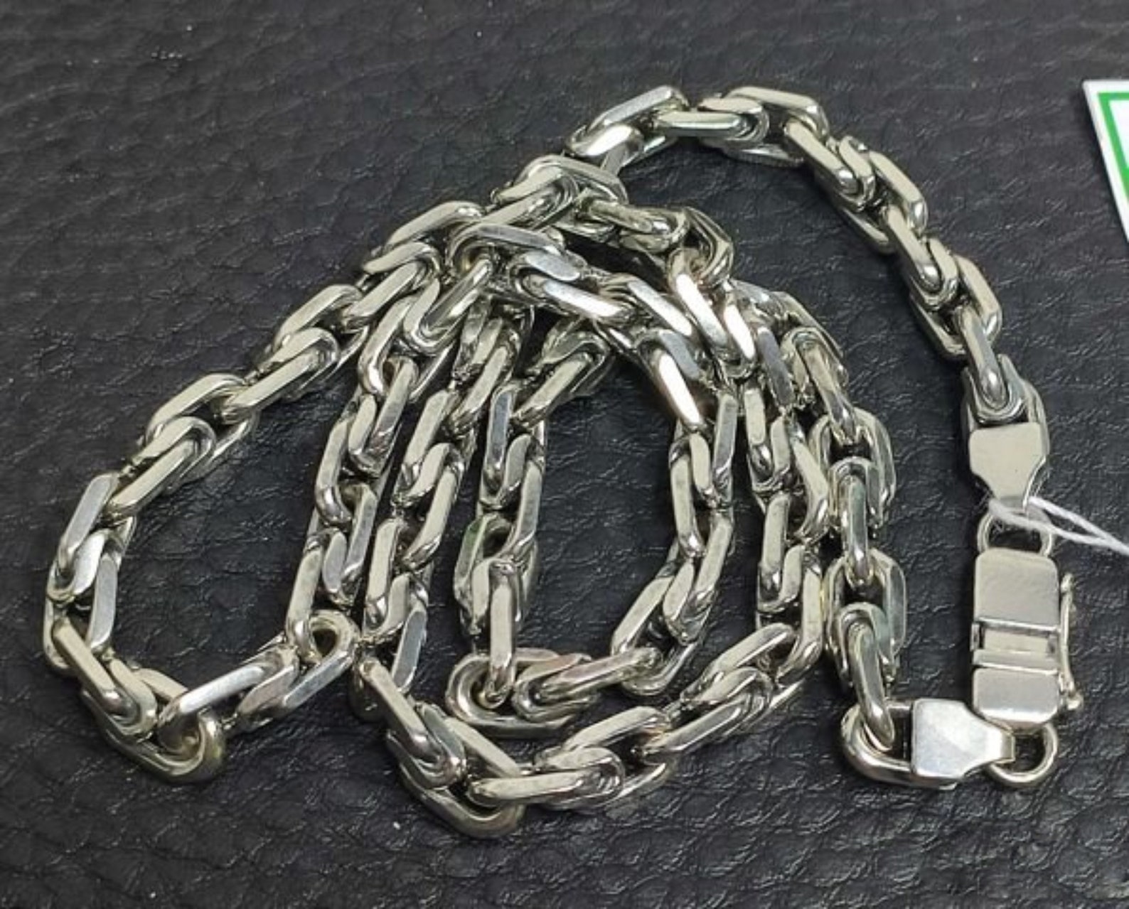 Mens Large Silver Anchor Chain Necklace / Sterling Men Etsy