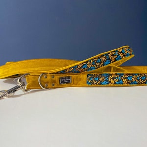 Velvet Leash with Pattern