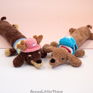 Dachshund Crochet PDF Pattern – Keyboard Wrist Rest & Amigurumi Plushie 2-in-1, Sausage Dog Desk Accessory, Handmade Plush, Cute Gift Idea image 9