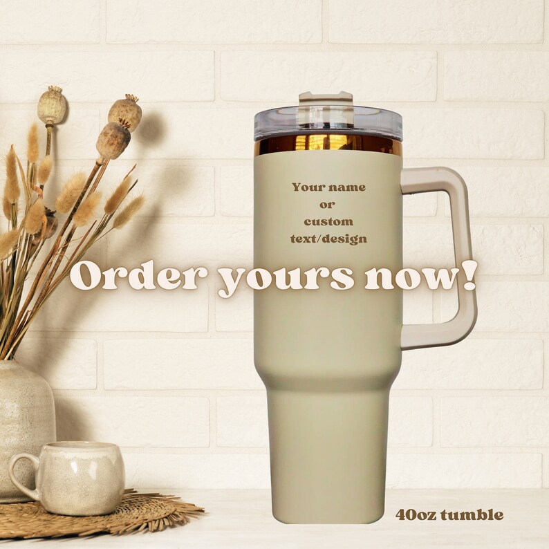 Cream & Copper 40oz Dupe Snarky Sasquatch NSFW Engraved Personalized Unique Gift Idea