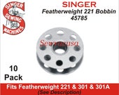 SINGER Featherweight 221 Bobbins 45785 Fits Featherweigh 301