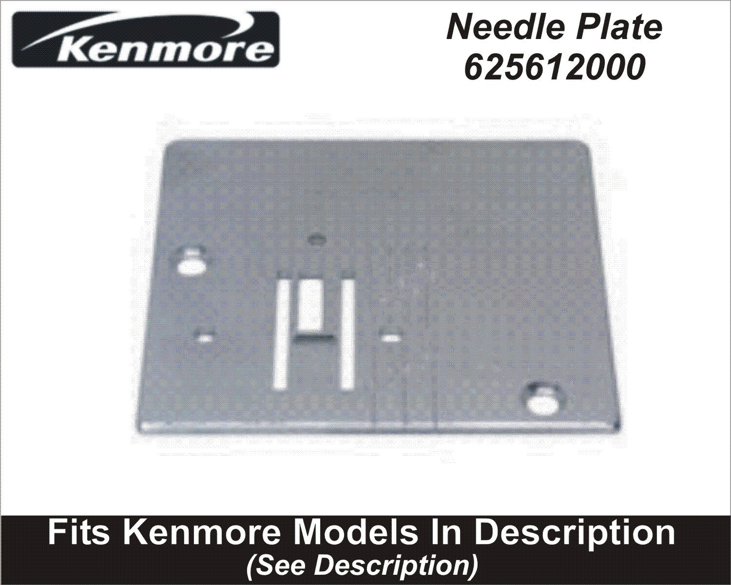 Kenmore Needle Plate 730027007 Fits Kenmore 385 Series, Janome, Necchi