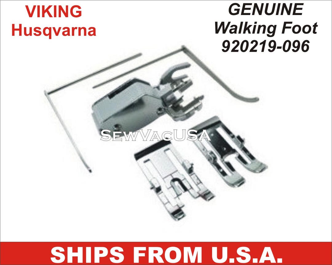 美品　feet* Ⅱ GENUINE Husqvarna VIKING Walking Foot 920219-096 Fits Designer
