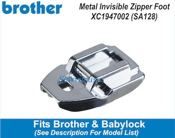 Brother Invisible Zipper Foot SA128 Fits Models In Description