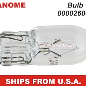 JANOME Light Bulb 000026002 Fits Janome, Kenmore, Viking, Brother & More See Description
