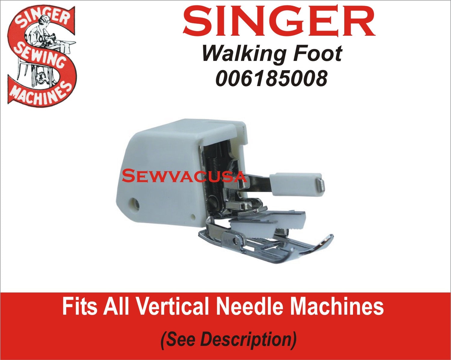 Singer Walking Foot 006185008 Fits All Low Shank Machines See Etsy