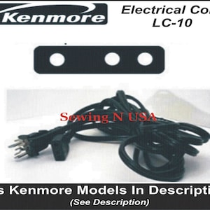 Kenmore Power & Foot Control Cord LC-10 Fits Kenmore Models In Description