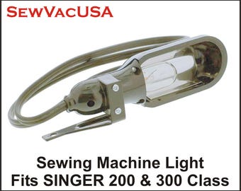 Sewing Machine Light Complete Fits SINGER 200, 300 Class & More See Description