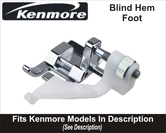 Blind Stitch Hem Foot For Sewing Machines - Silver Snap-On Presser Foot For Invisible Hems