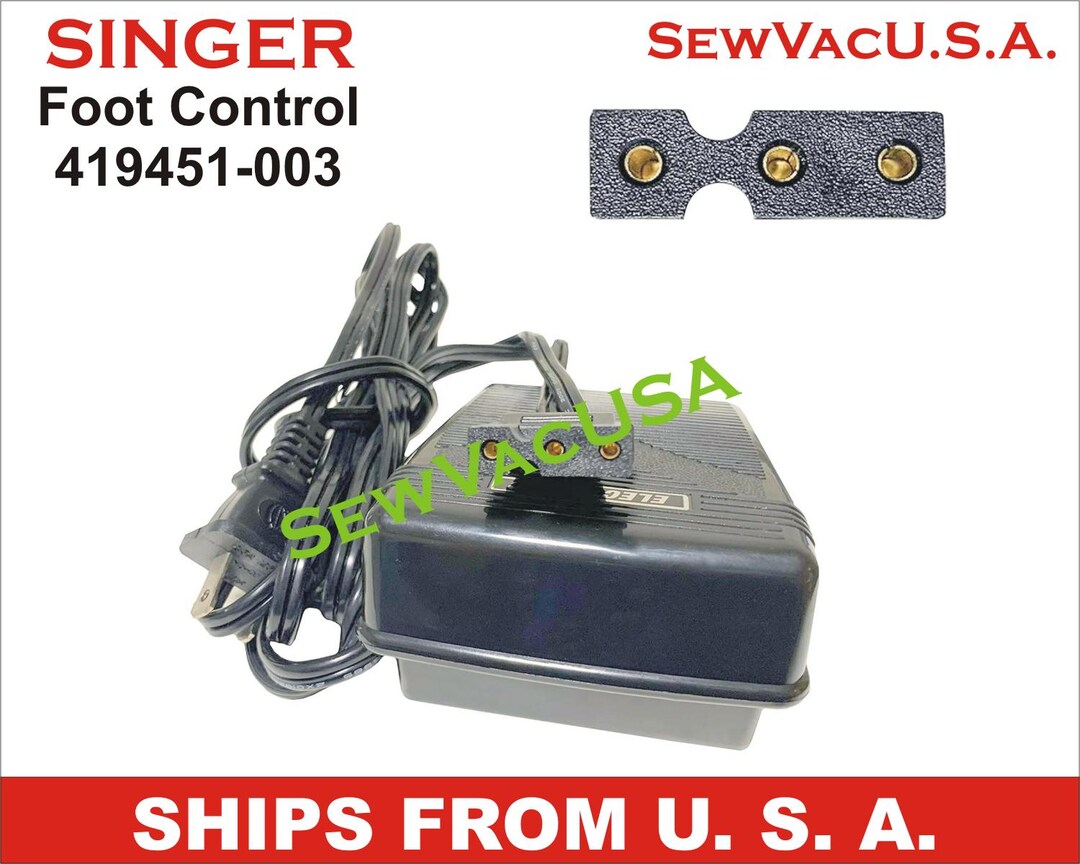 SINGER Foot Control 419451-003 Fits SINGER Serger Models in Description ...