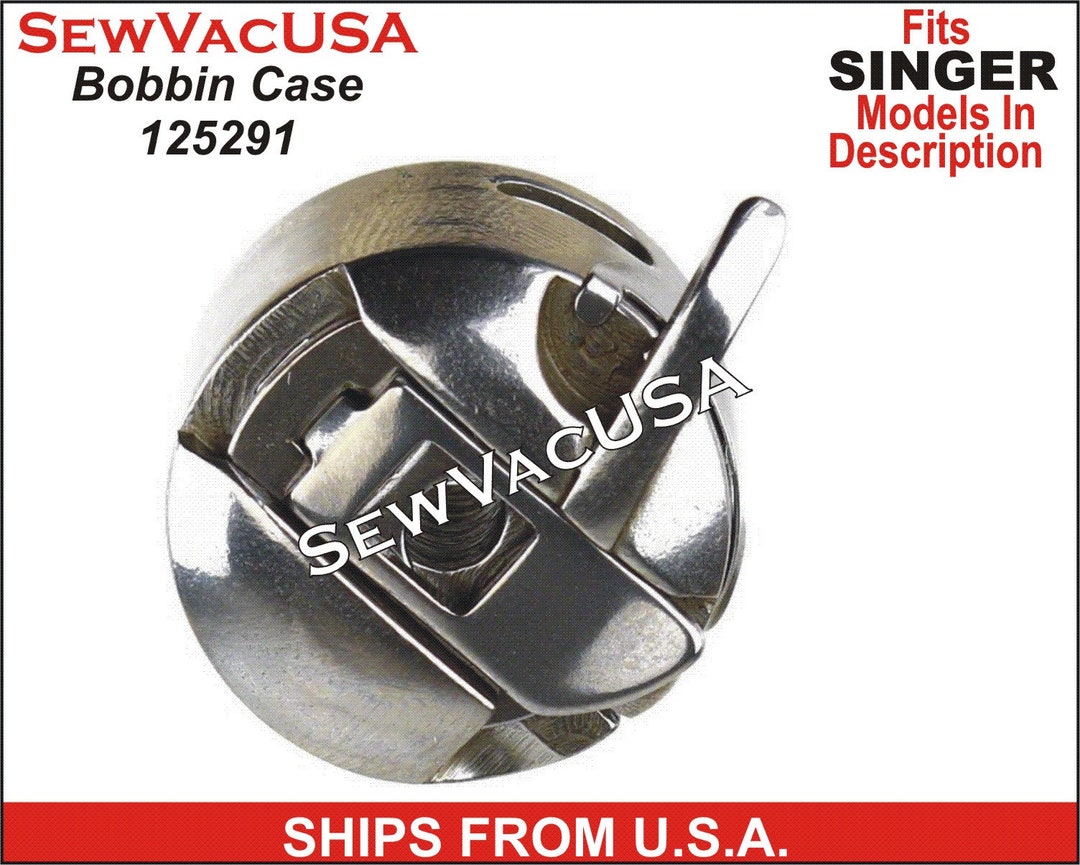 Singer Sewing Machine Bobbin Case & 20 Metal Bobbins Set - Fits Class 15, 15K, 15-30, 16, 16U - EVERNICE