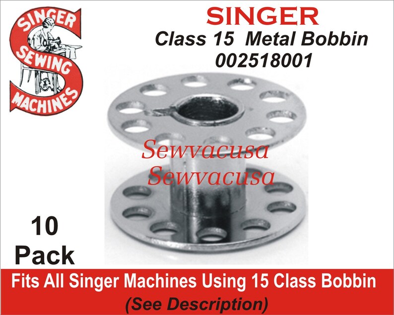 SINGER Class 15 Original Metal Bobbin 002518001 Fits All Etsy