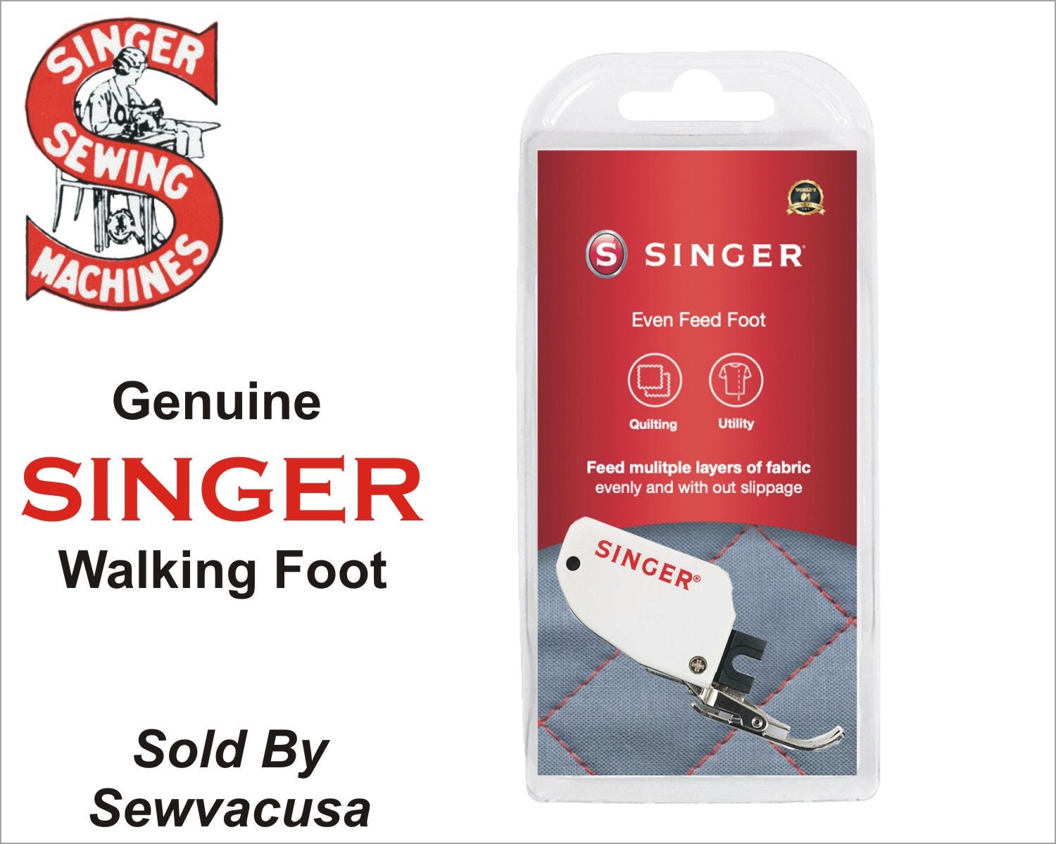 Genuine Singer Walking Foot 2500271 Fits Low Shank Machines Etsy