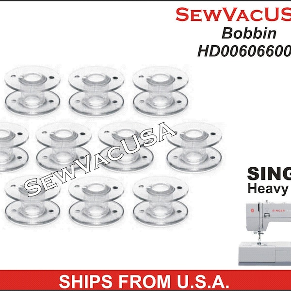 15J Bobbins For Singer Heavy Duty Models 4411, 4423, 4432, 5511, 5523 & More See Description