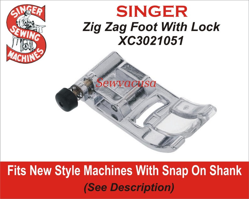 Singer Zig Zag Foot With Lock XC3021051 Fits All Models With Etsy