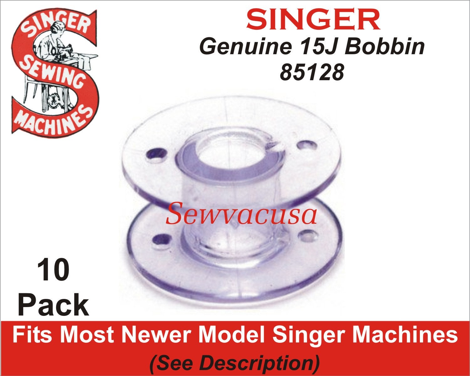 Genuine SINGER 15J Bobbins 85128 Fits Confidence Heavy Duty & Etsy