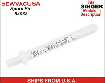 Auxiliary Spool Pin Singer Part Number 64083 Fits Singer Confidence, Fashion Mate, Patchwork, Brilliance & More See Description