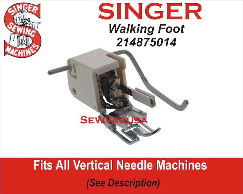 Singer Walking Foot 214875014 With Guide Fits All Low Shank Etsy