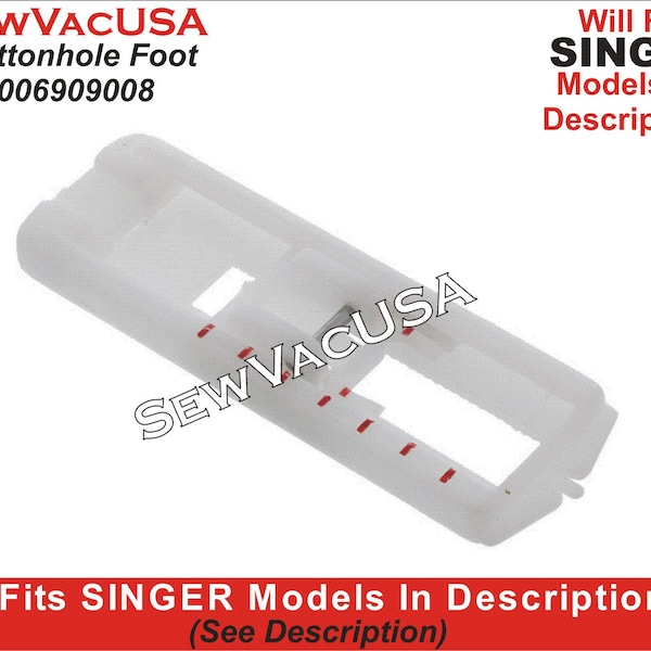 How to Use Buttonhole Attachment Singer 9960 Etsy