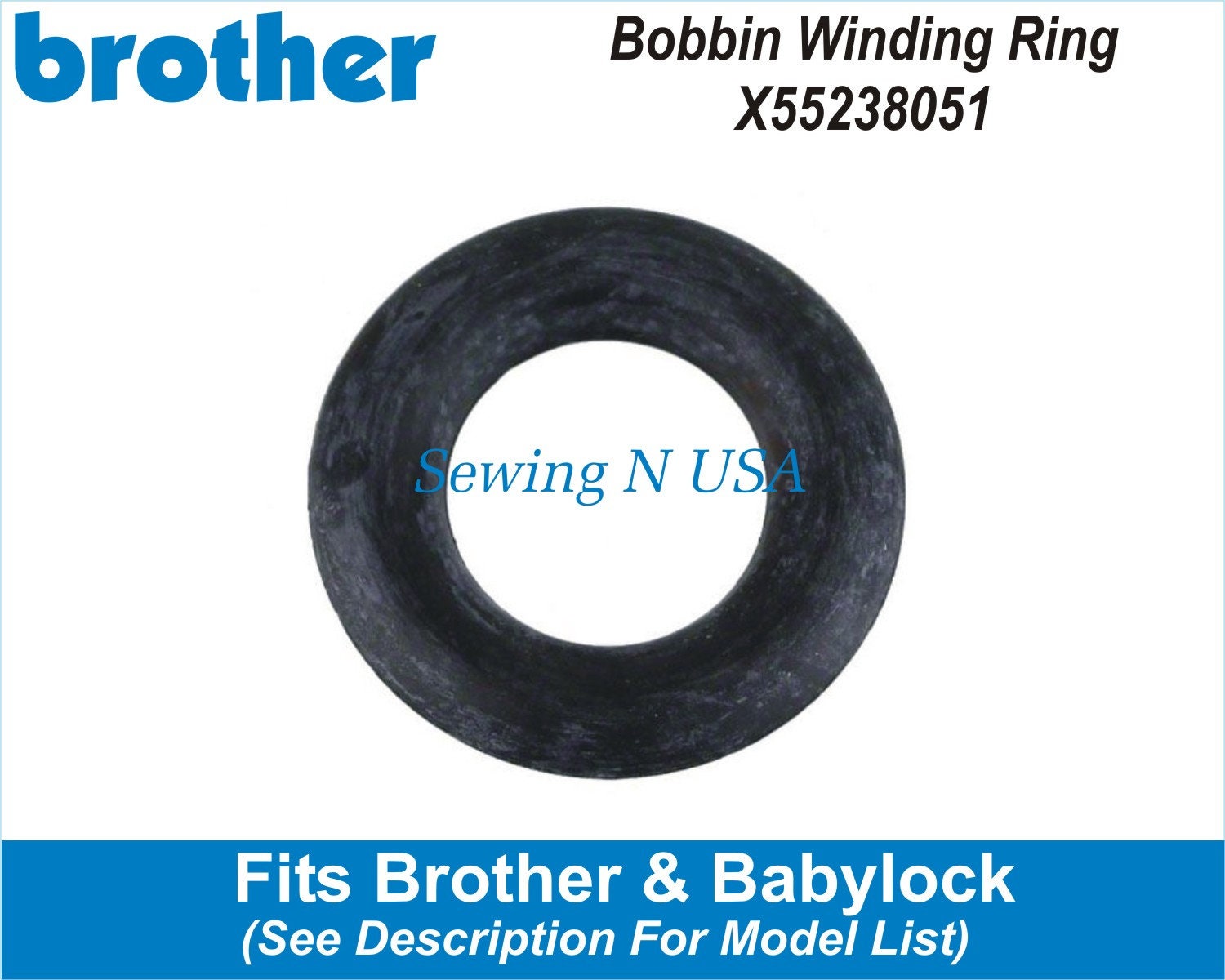 ELNA Sewing Machine BOBBIN WINDER Tire Rubber Belt Small Ring 413130 