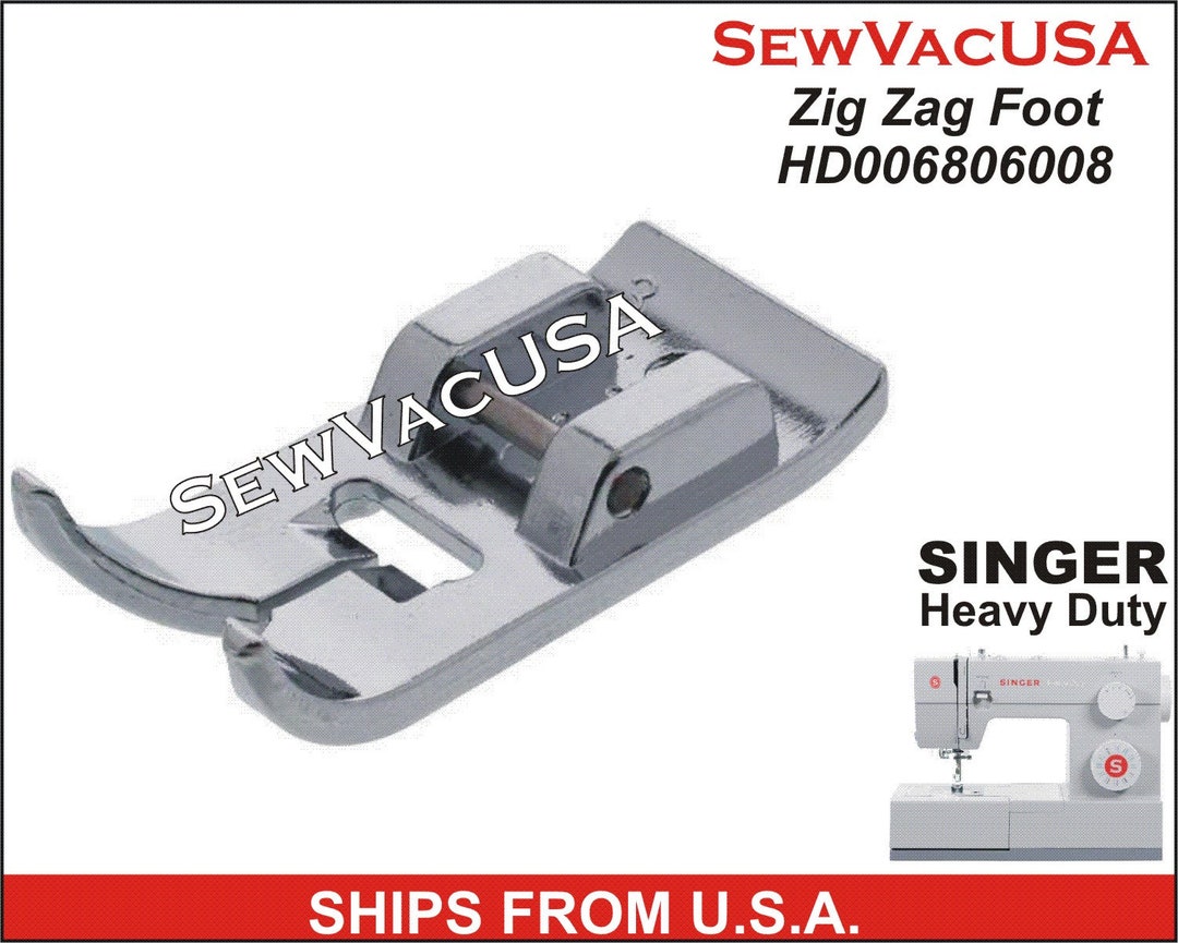 Singer Heavy Duty Compatible Zig Zag Foot Fits All Heavy Duty Machines ...
