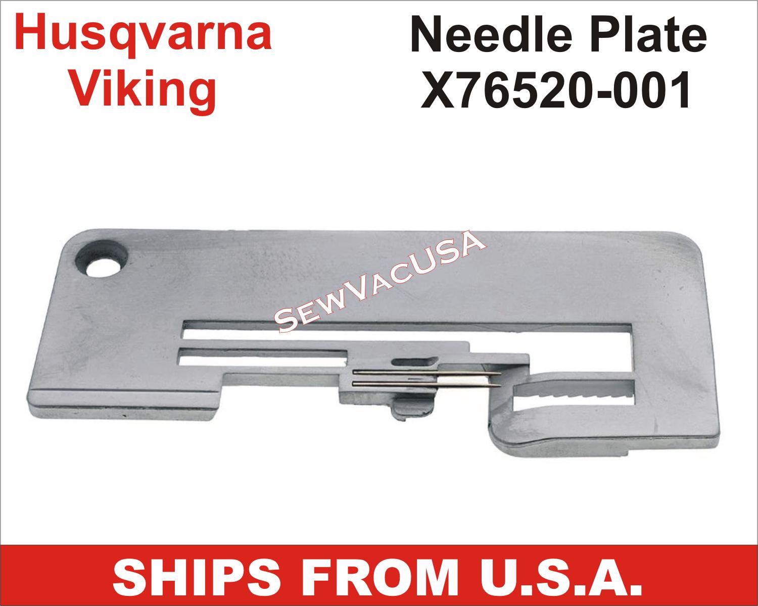 Husqvarna VIKING Needle Plate X76520-001 Fits VIKING Serger Models