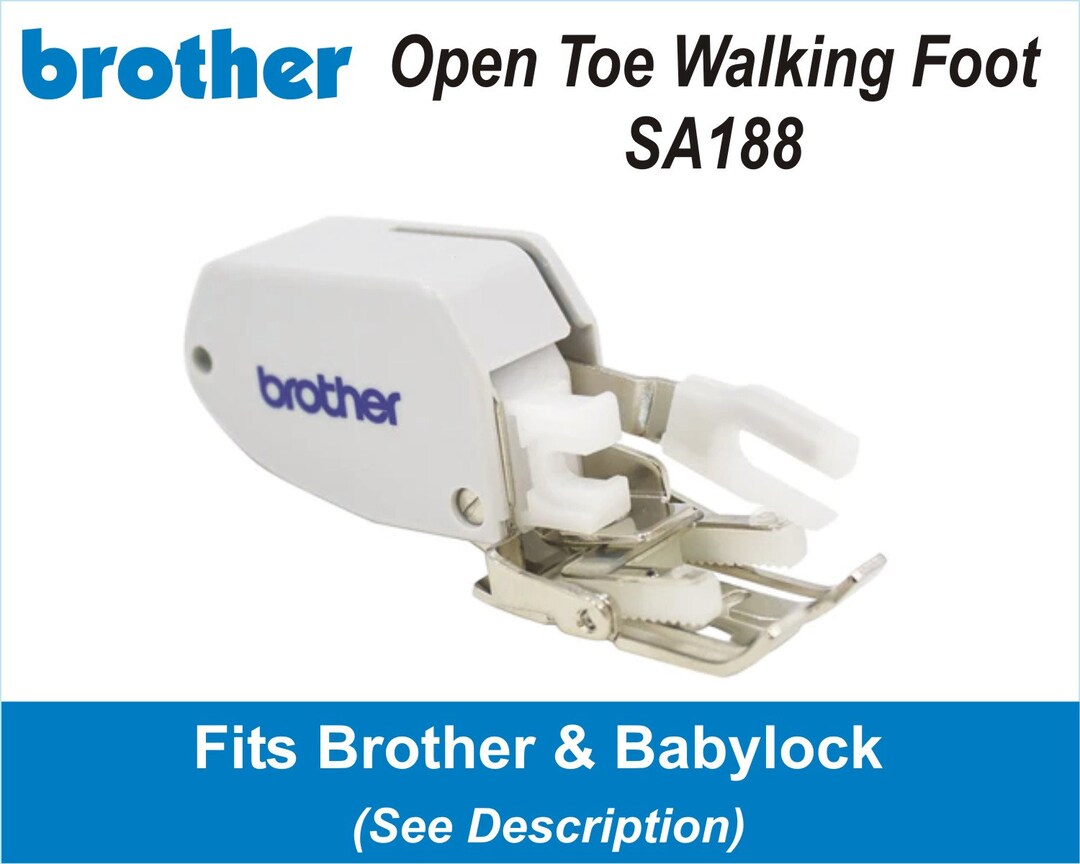 Brother Open Toe Walking Foot With Guide SA188 See Description for