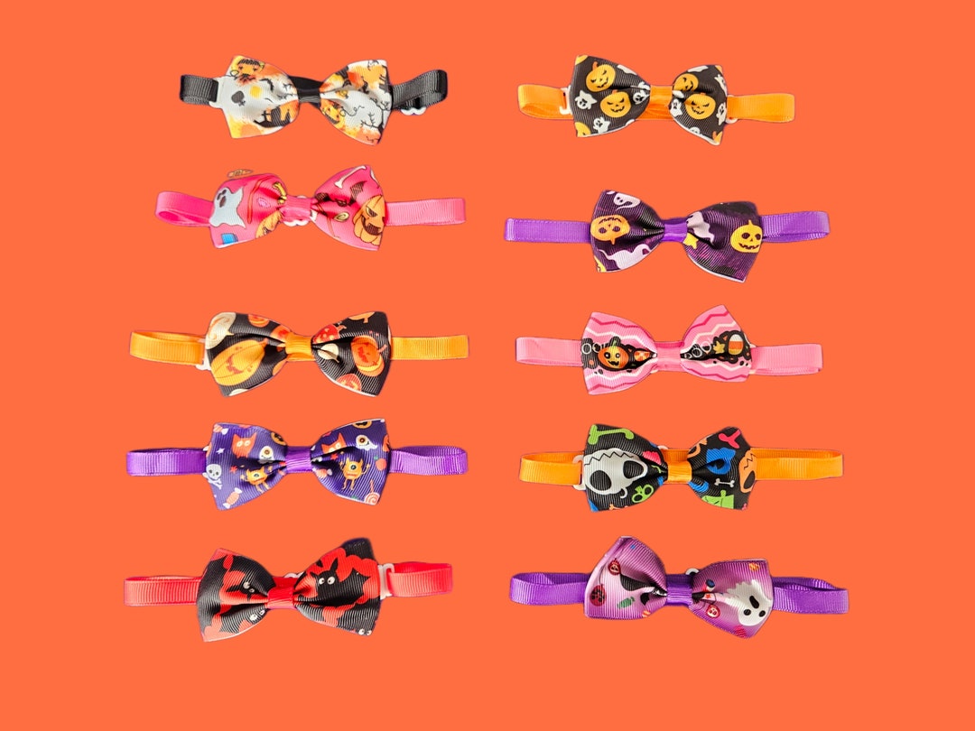 Halloween Cat Collar Halloween Small Dog Collar Halloween Etsy