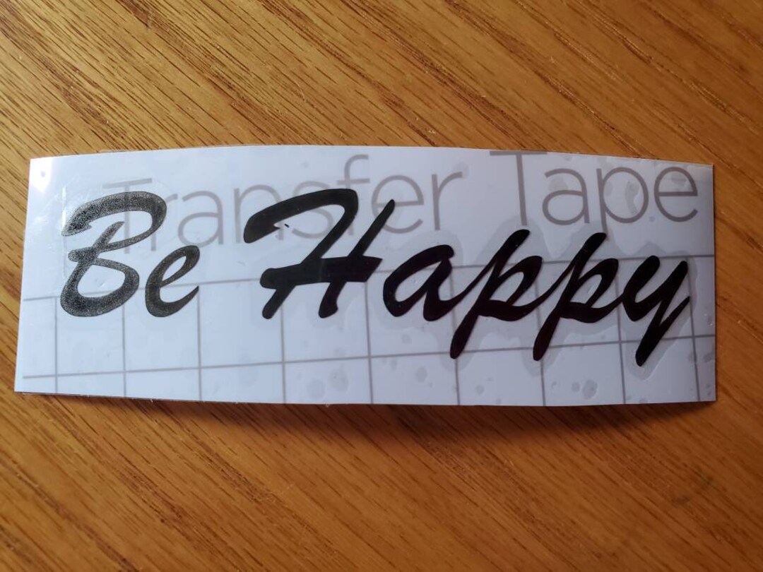 Be Happy Vinyl Decal - Etsy
