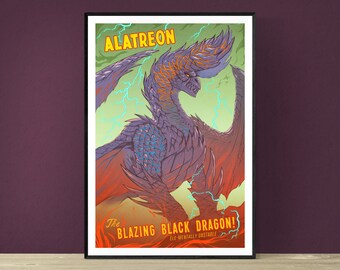 ALATREON, The Blazing Black Dragon, Monster Hunter World Iceborne