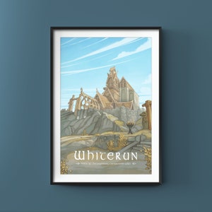 WHITERUN, SKYRIM Original Fanart, Gaming Fan Art, Gamer Gift