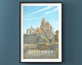 WHITERUN, SKYRIM Original Fanart, Gaming Fan Art, Gamer Gift