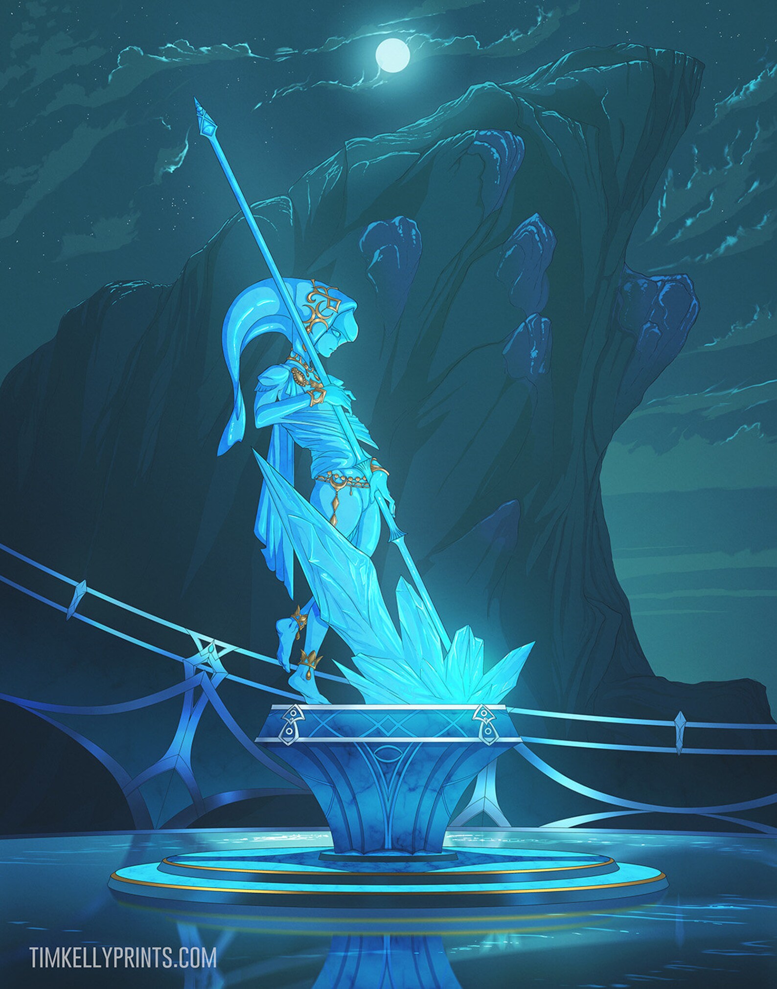 ZORA'S DOMAIN Mipha Print the Legend of Zelda Breath of Etsy