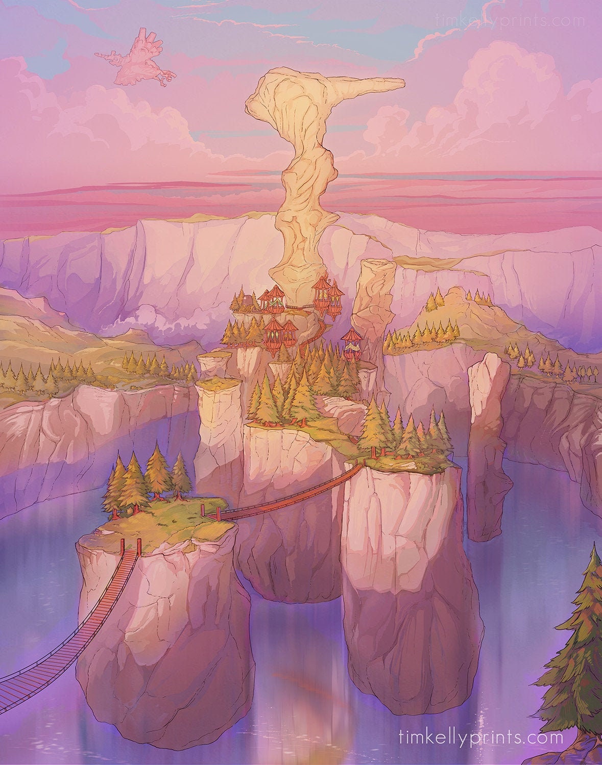 Rito Village Art Print: Legend of Zelda, Breath of the Wild Fanart