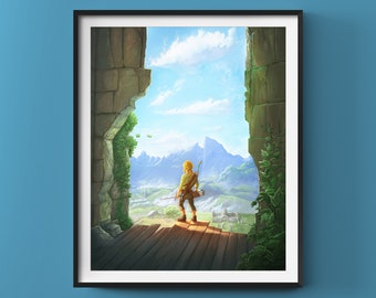 Temple of Time Art Print: Zelda Breath of the Wild Fanart