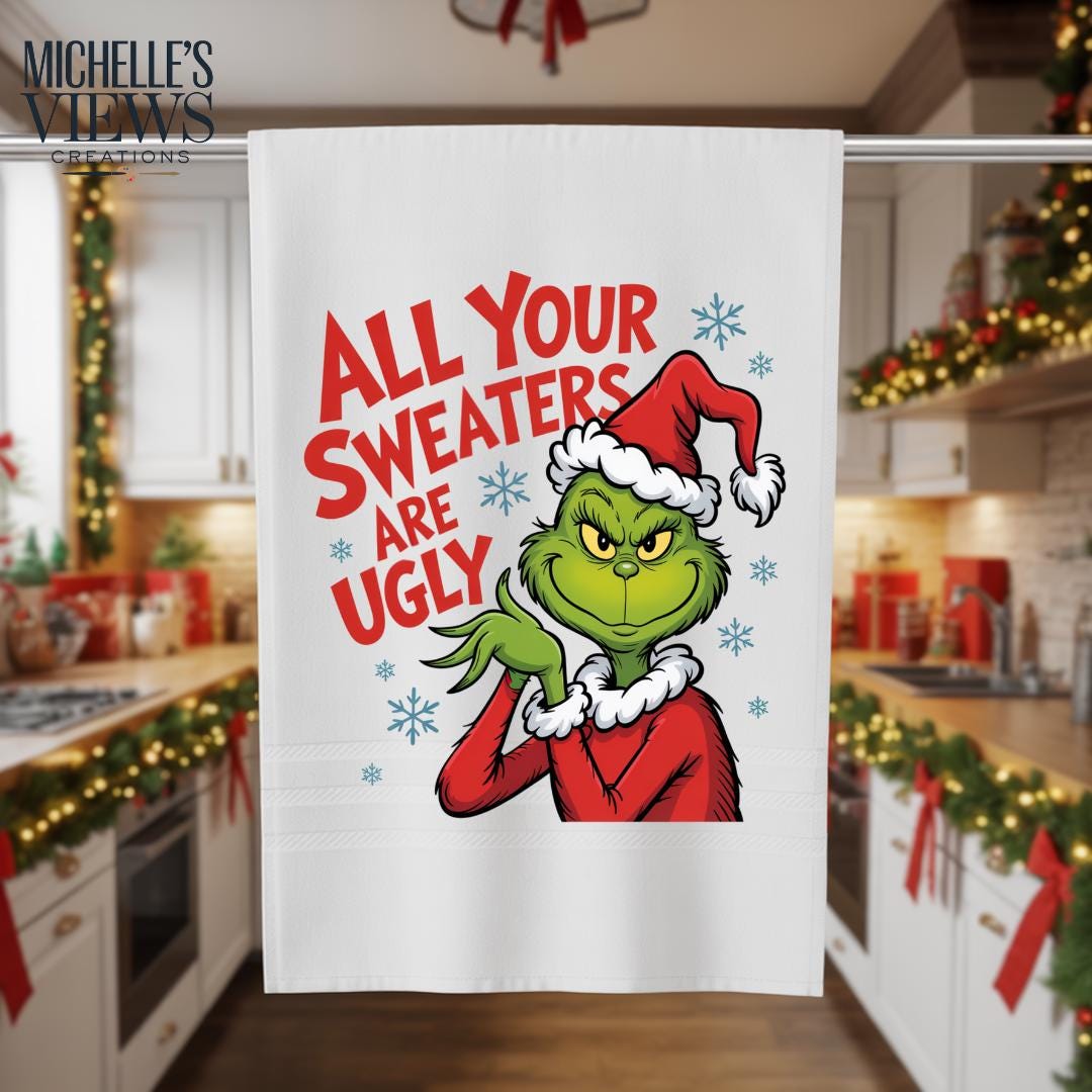 Your All Sweaters Are Ugly Grinch Christmas Sweater, Funny Christmas U – Ink Garage